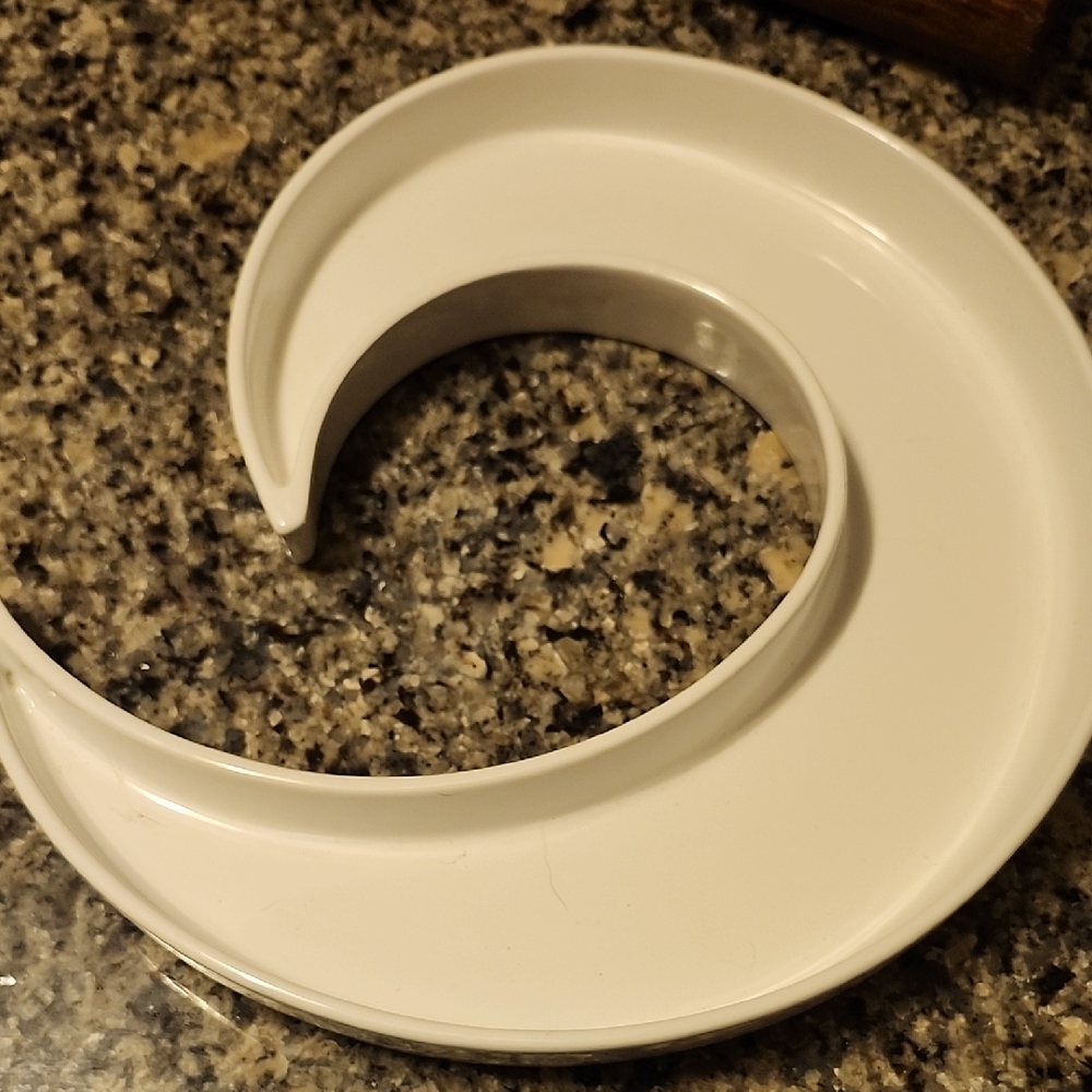 Faria & Bento White Ceramic Serving Tray